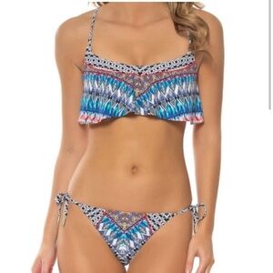 Red Carter | Reversible Navajo Dream Side-tie Bottom size S NWT